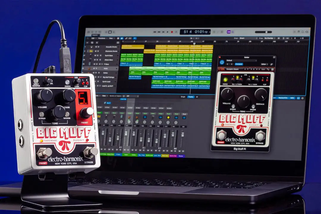 Electro-Harmonix seeks to bring true Big Muff tones to DAWs with a pedal-plugin hybrid