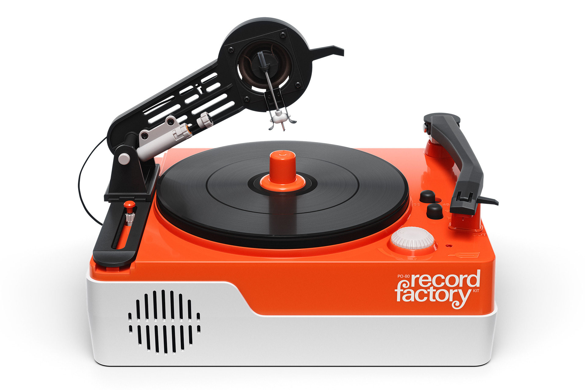 Teenage Engineering’s PO-80 Record Factory both cuts and plays vinyl