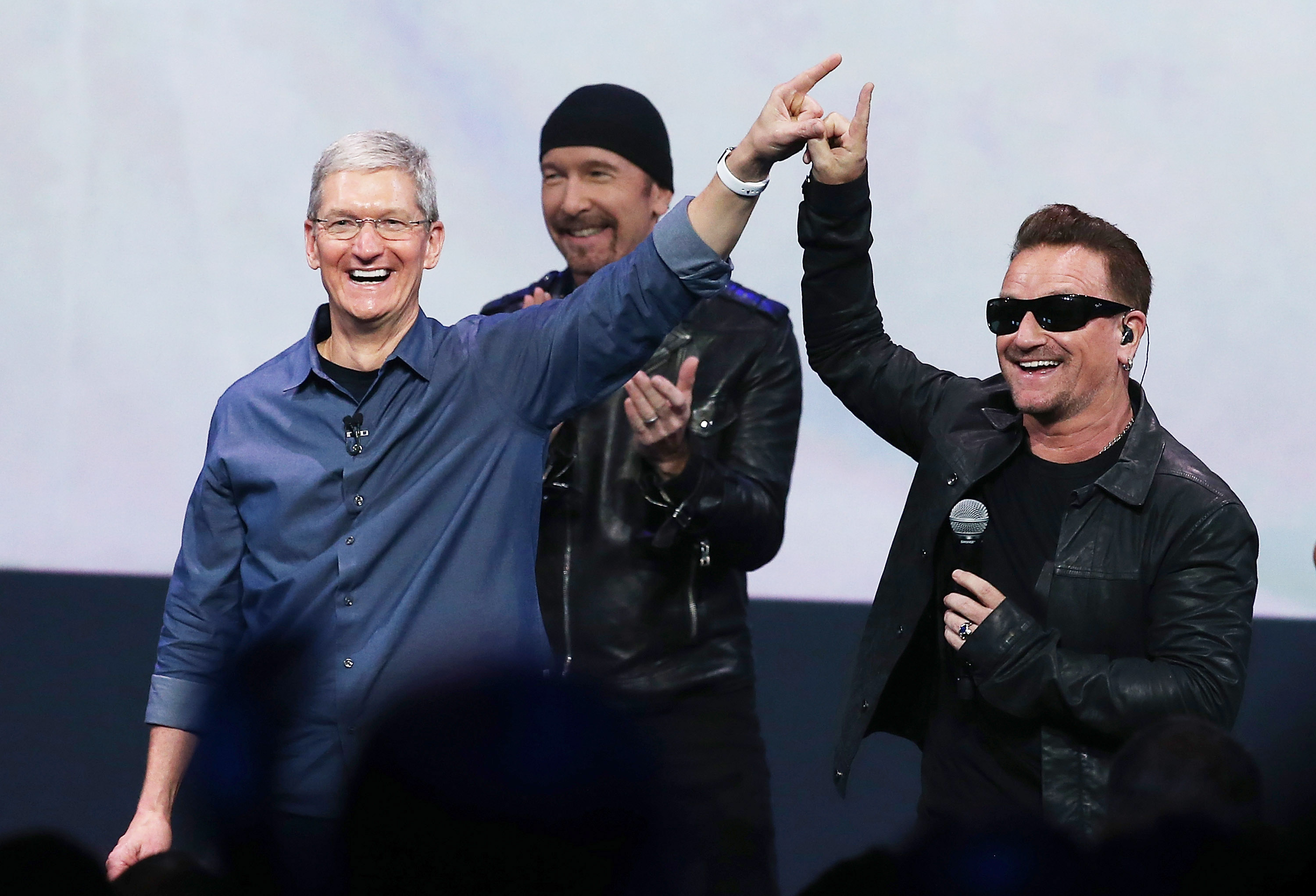 Bono says you can blame him for that free iTunes album