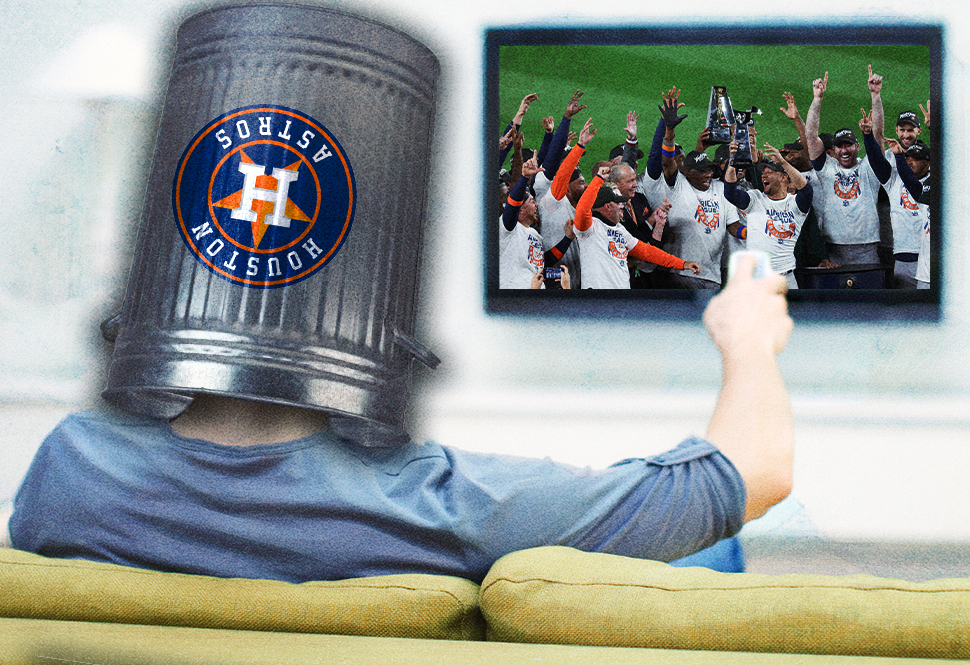 Houston Astros Trash Can 