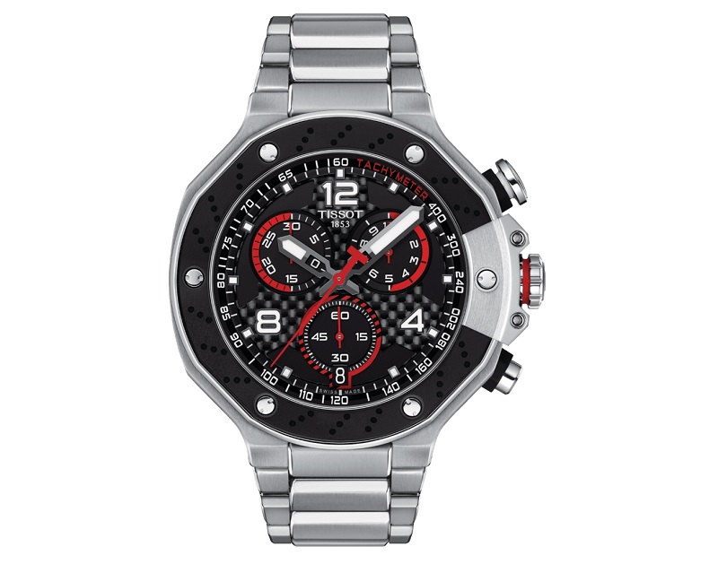 ▲TISSOT天梭官方授權T-RACE MOTOGP限量計時腕錶T1414171105700，設計滿載賽車運動精神。（圖片來源：Yahoo購物中心）