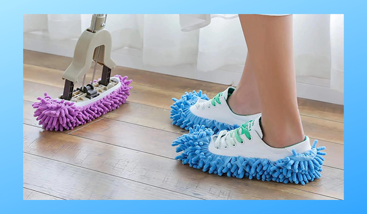 We Tried 's Dust Mop Slippers With Squeaky Clean Results