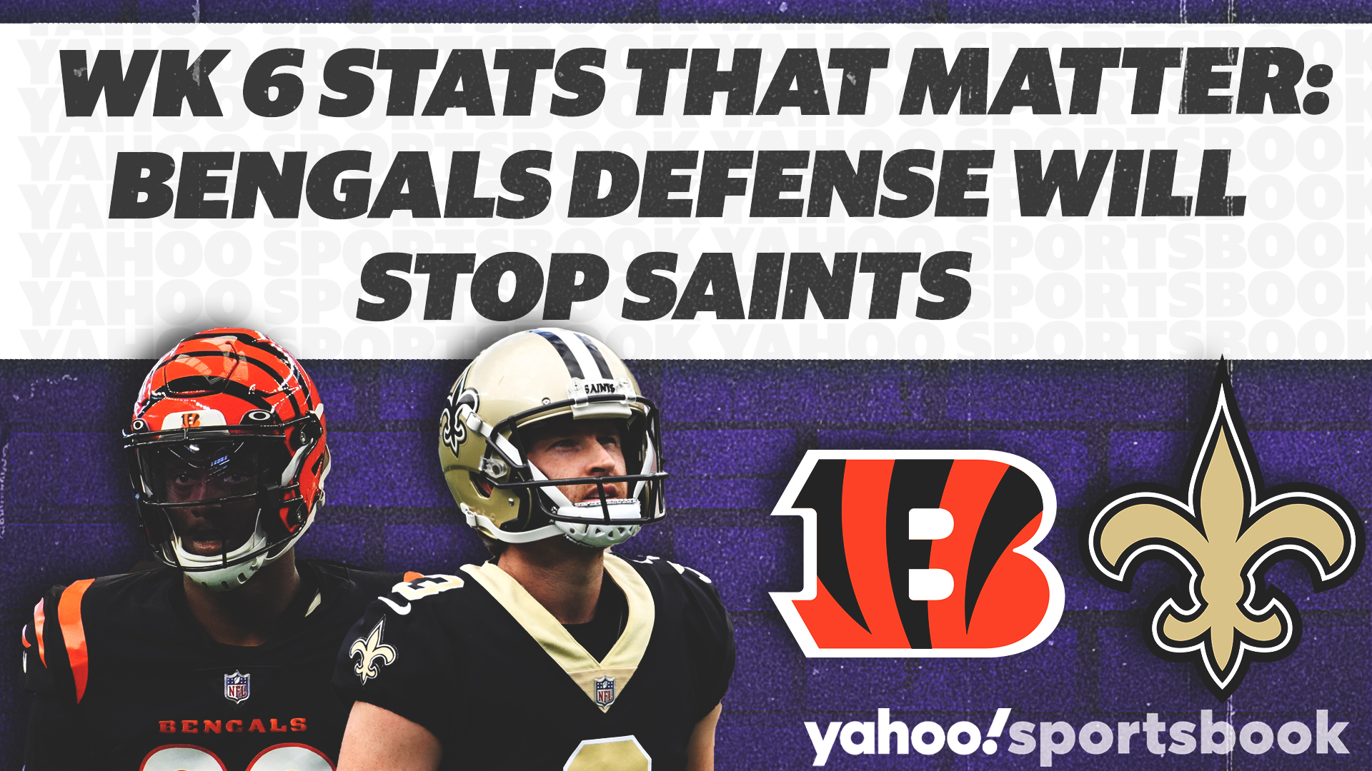 Primer: Bengals (5-3) vs. Saints (7-1) stats and facts for NFL