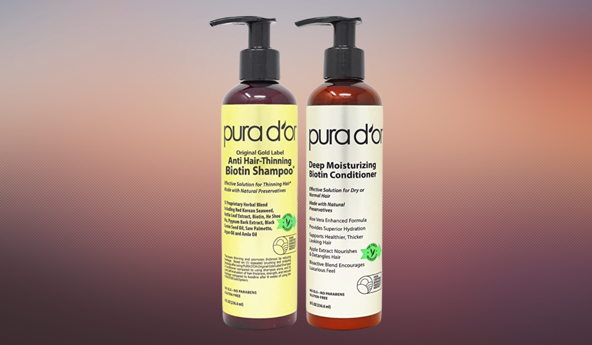 Anti-Thinning Shampoo & Deep Moisturizing Conditioner Set PURA D'OR