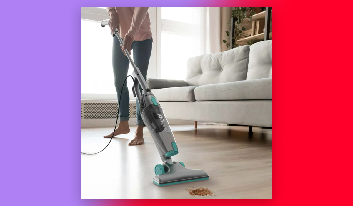 Vacuuming the home