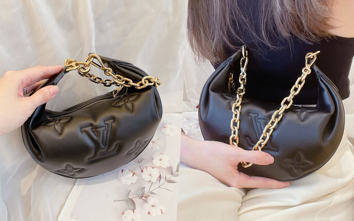 Louis Vuitton Over the Moon Chain Shoulder Bag in Monogram Bubblegram Noir  - SOLD