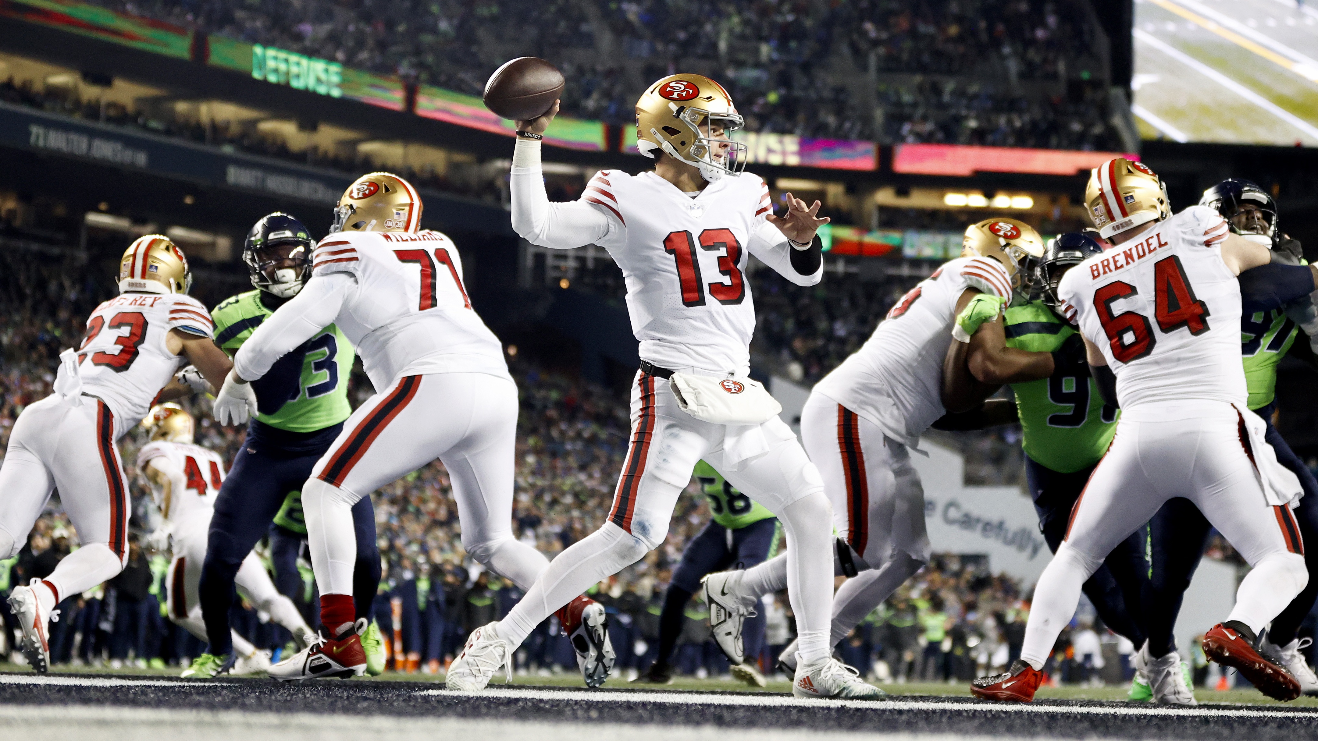 Brock Purdy easily leads 49ers past Seahawks to clinch NFC West