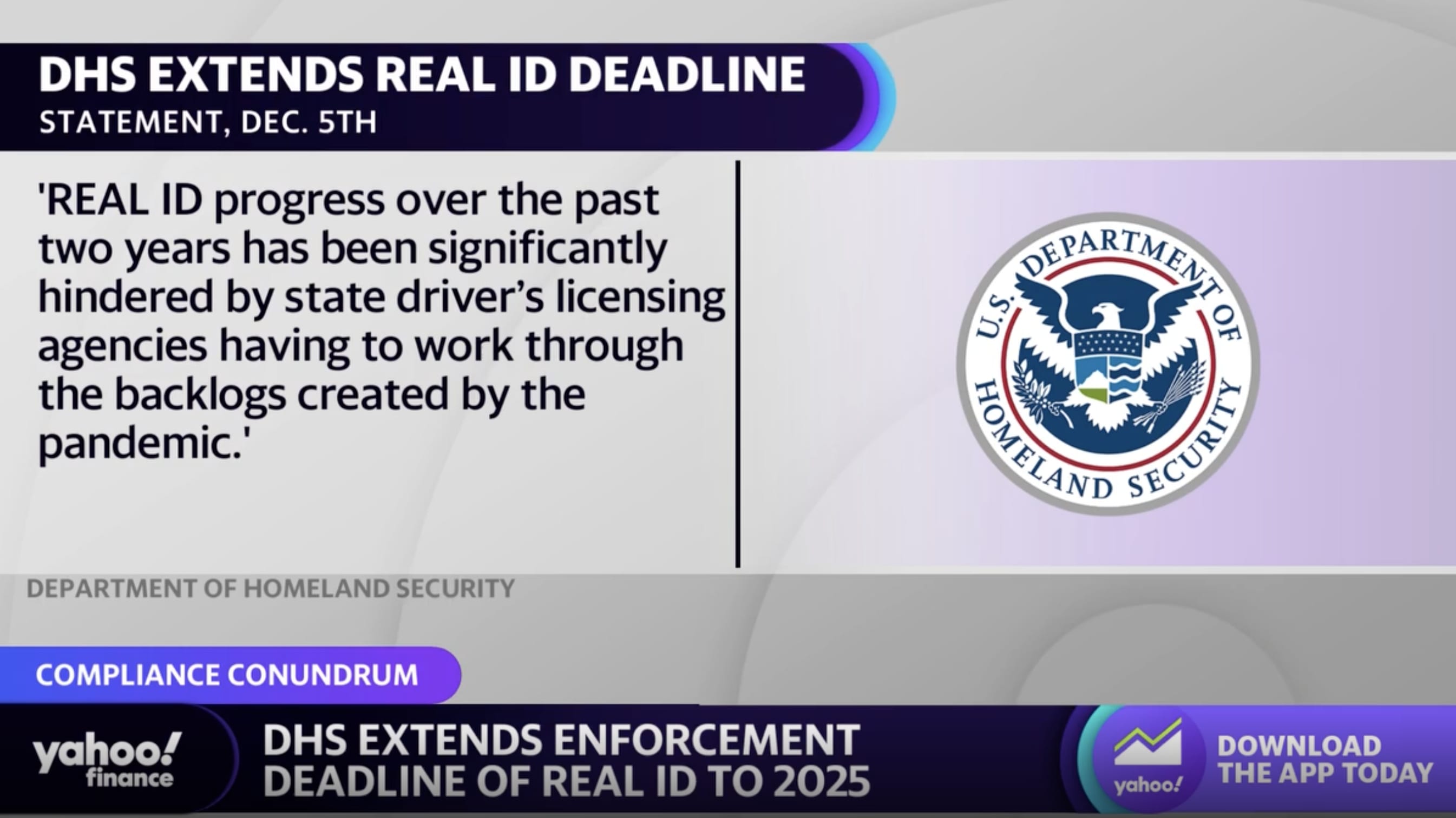 The Federal Government Extends the Real ID Enforcement Deadline to 2025 -  Nevada Globe