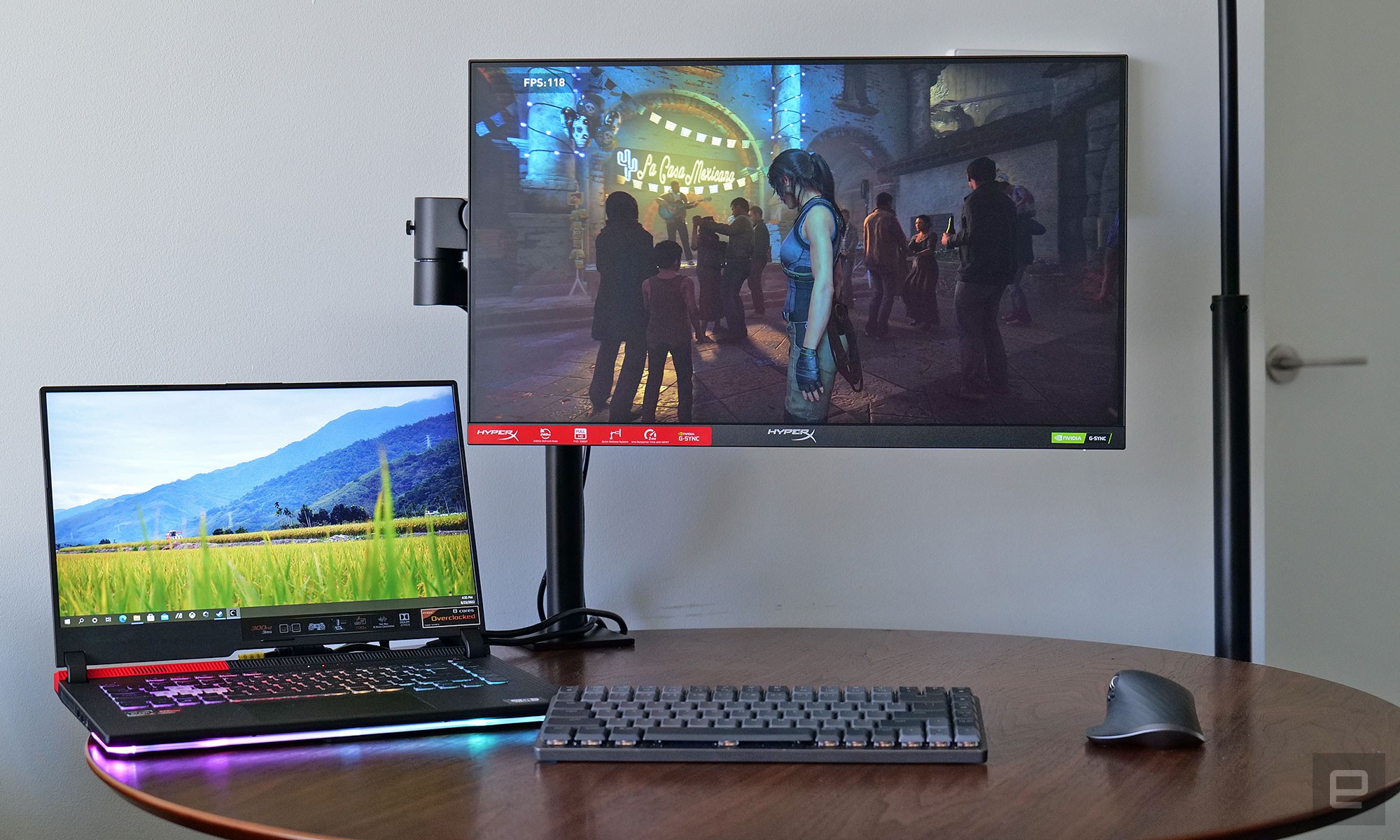 Unlike other monitors, HyperX's line of Armada gaming displays has ditched the traditional desktop stand in favor of an included monitor arm for a less cluttered and more adjustable setup. " data-uuid="0c9475a8-fb61-3059-baeb-31cb2eb37add