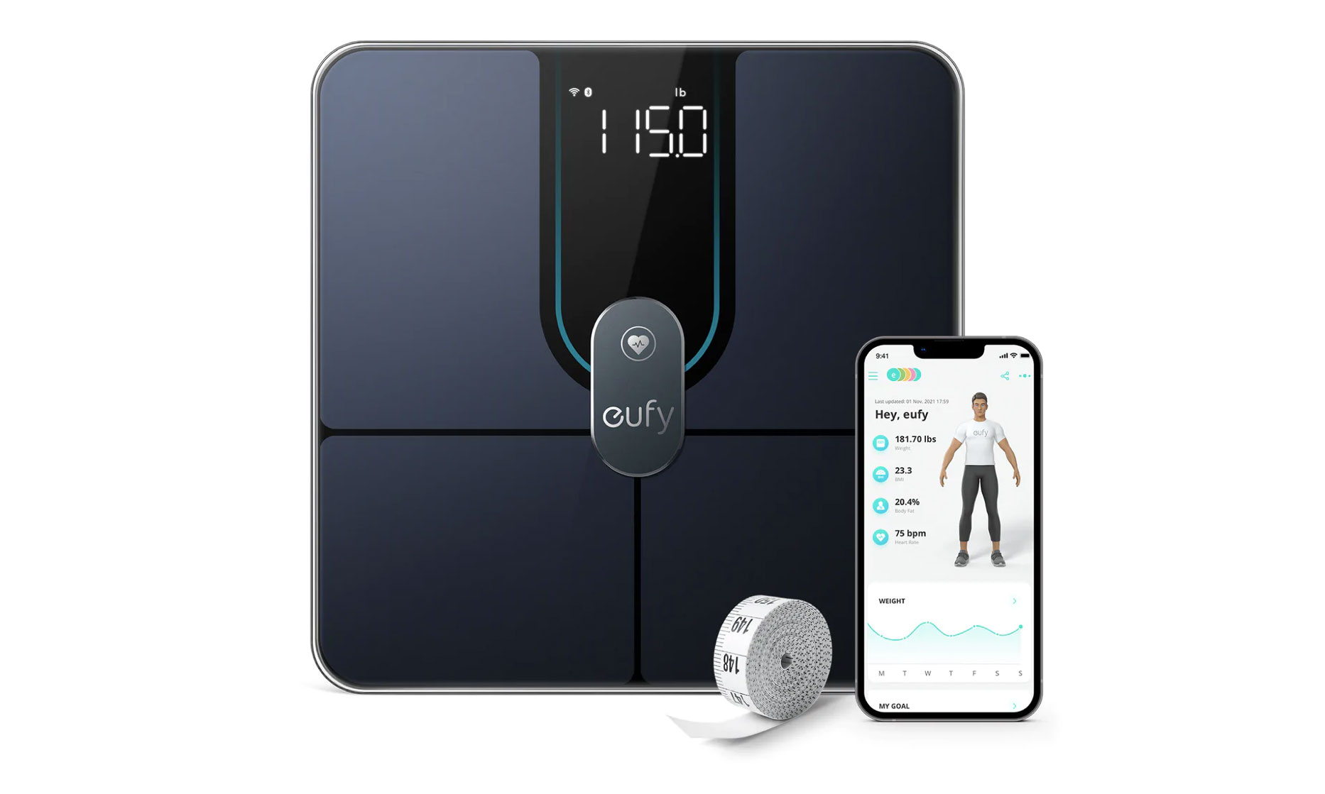 Image of Eufy's P2 Pro smart scale" data-uuid="ebcb8171-9cdf-3cfb-ac5a-f19891d7b618