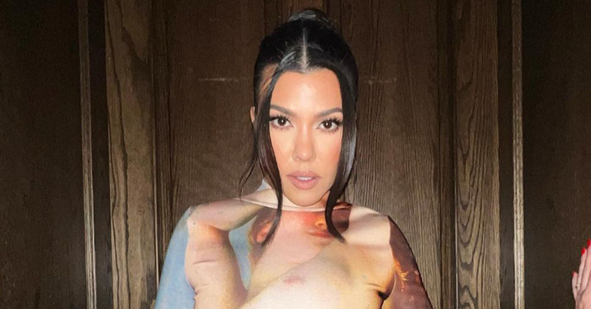 Kourtney Kardashian's Naked Dress Has Fans Divided