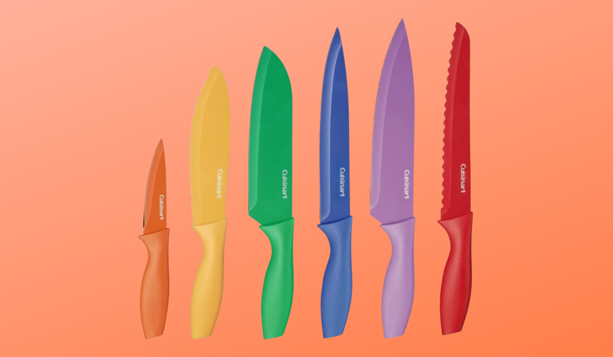 Cuisinart 6 Piece Nonstick Color Knife Set