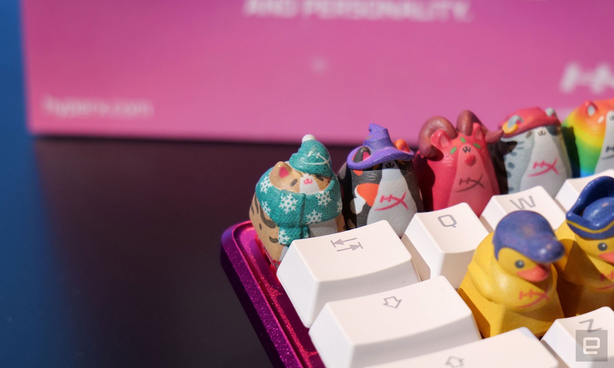 HyperX's first 3D-printed gaming accessory will be its Cozy Cat keycap, which will start at 19.99.