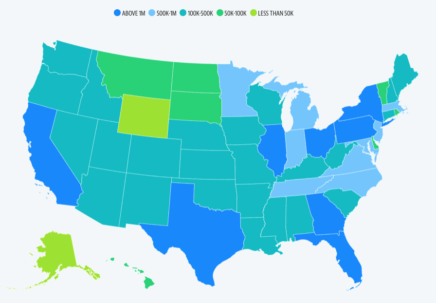 Here’s the number of eligible borrowers who applied by US state