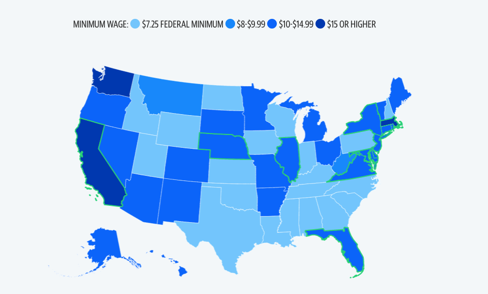 More than half the states are set to raise their minimum wage in 2023