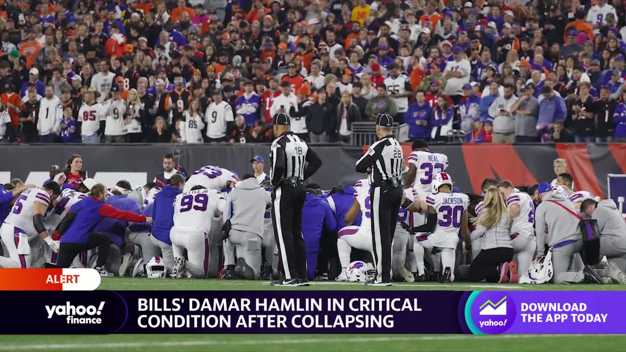 Buffalo Bills player Damar Hamlin is in critical condition after collapsing  in a game - OPB