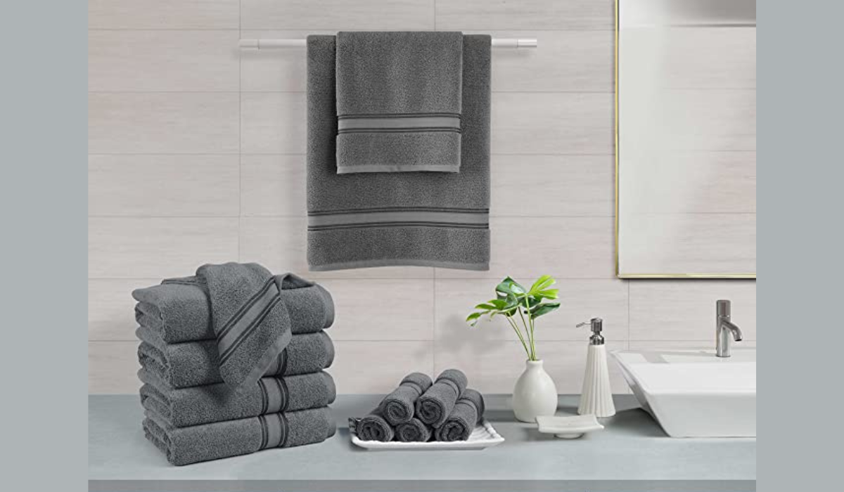 LANE LINEN 100% Cotton Bath Towels for Bathroom Set-6 PC Bathroom Towel  Set, 2 B