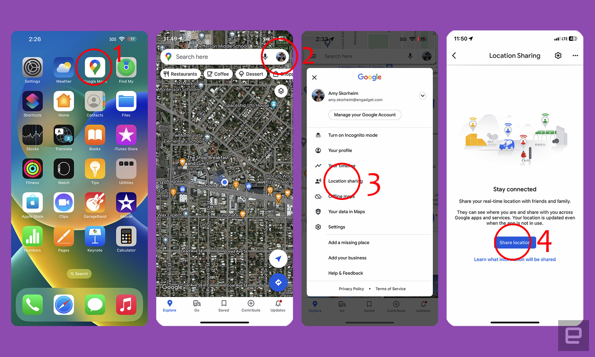 How to share your location using an iPhone