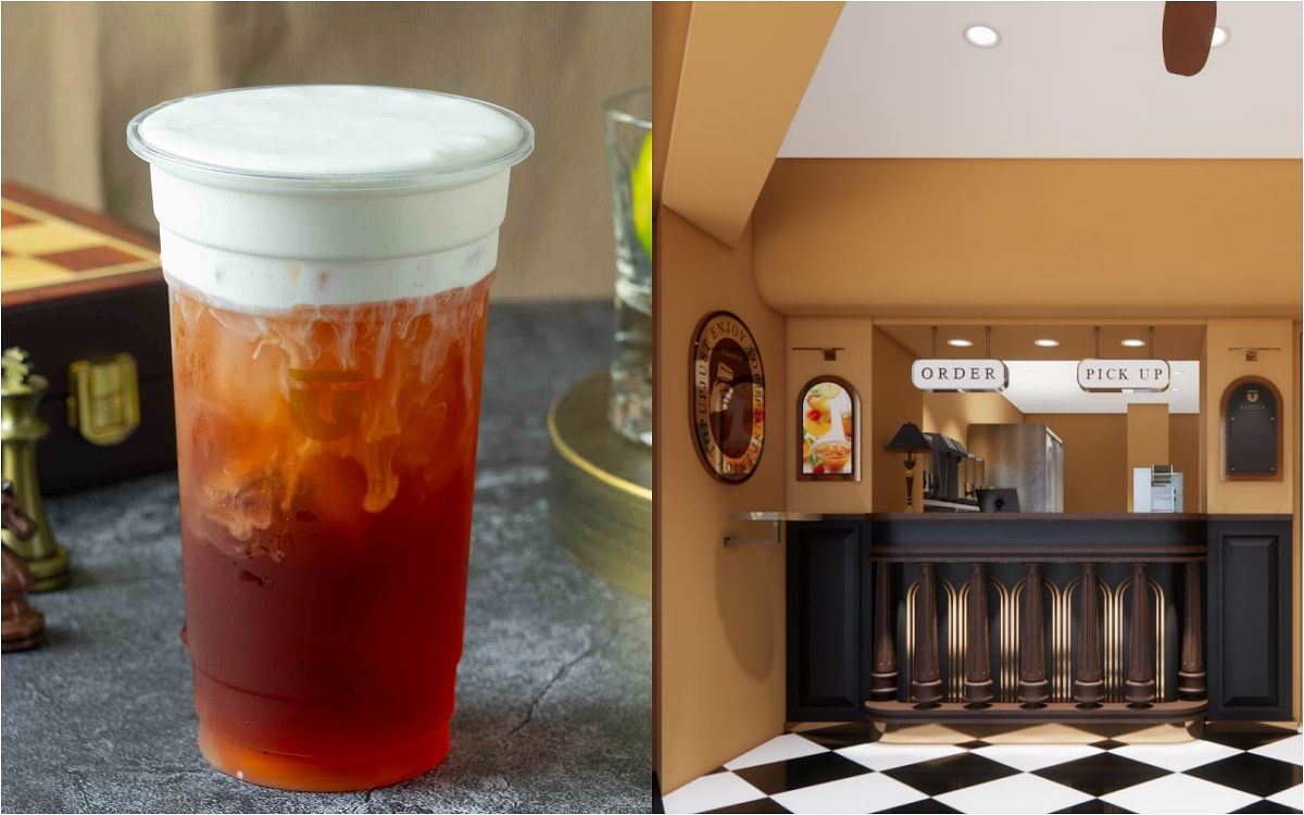 融合英式紅茶莊園的手搖飲新品牌「序序茶」在台中逢甲夜市新開設旗艦店  圖片來源：序序茶