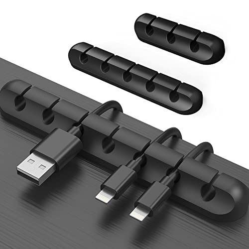 Clips para cables, organizador de cables de 3 paquetes