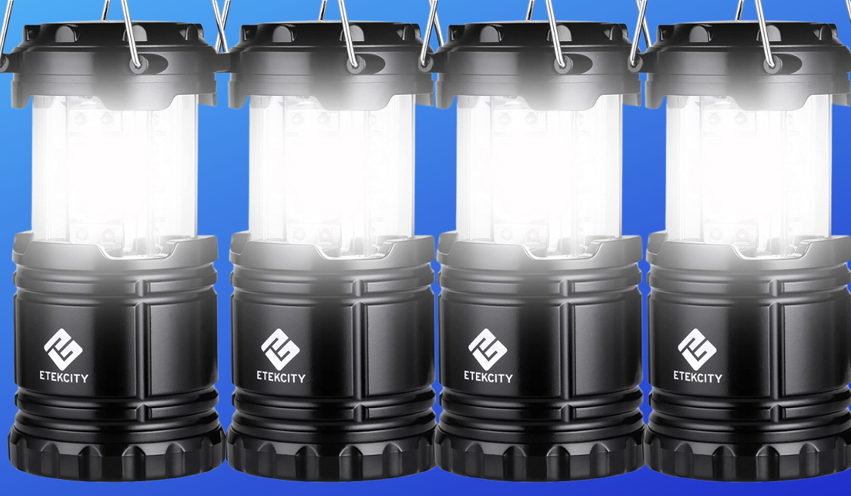 Bring four highly-rated Etekcity lanterns to the camp site for