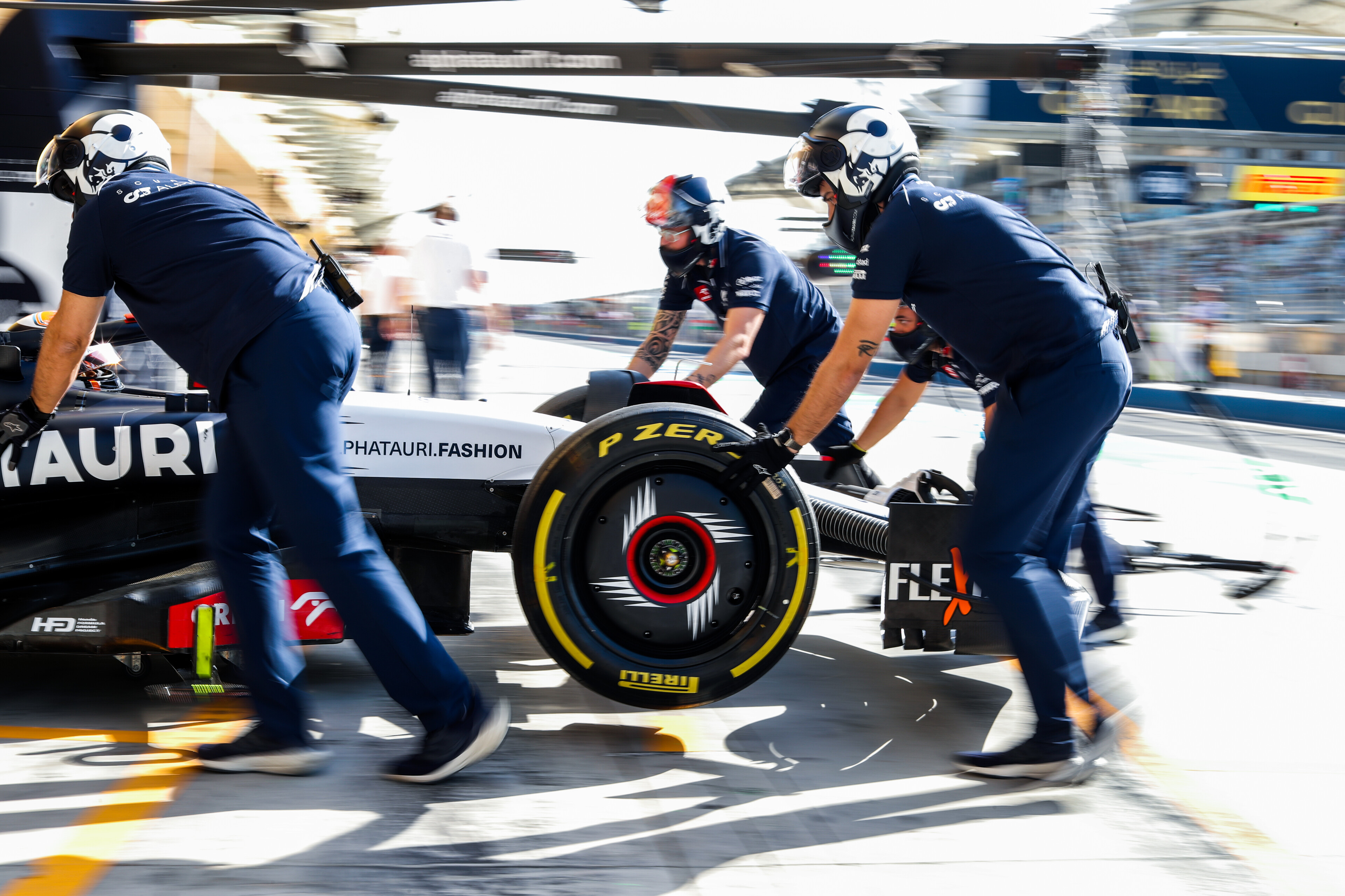 2023年賽季賽用18吋的Pirelli倍耐力輪胎。圖片摘自：Red Bull Racing。