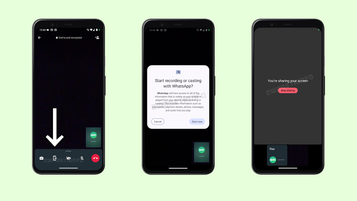 WhatsApp test brings screen sharing to Android phones