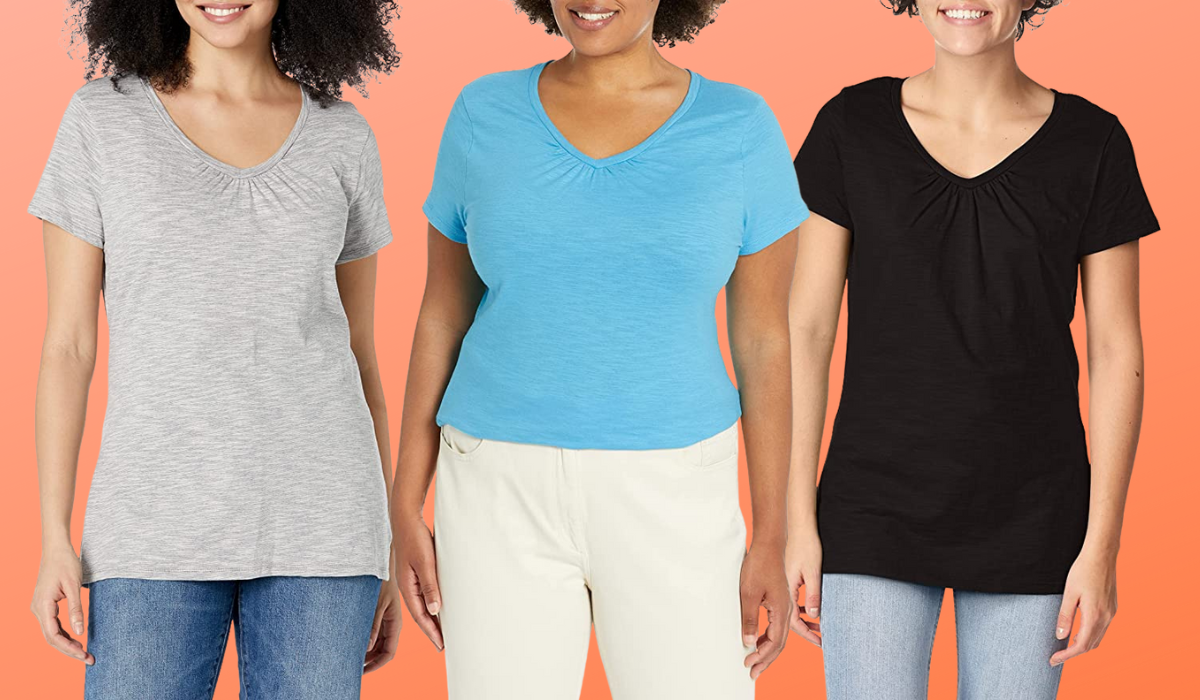 Hanes Women's Originals Oversized T-Shirt, Cotton Crewneck Tee for Women,  Plus Size Available at  Women’s Clothing store
