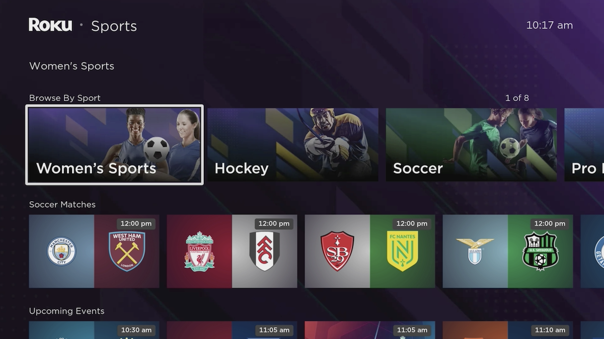 Roku launches the 'Women’s Sports Zone'