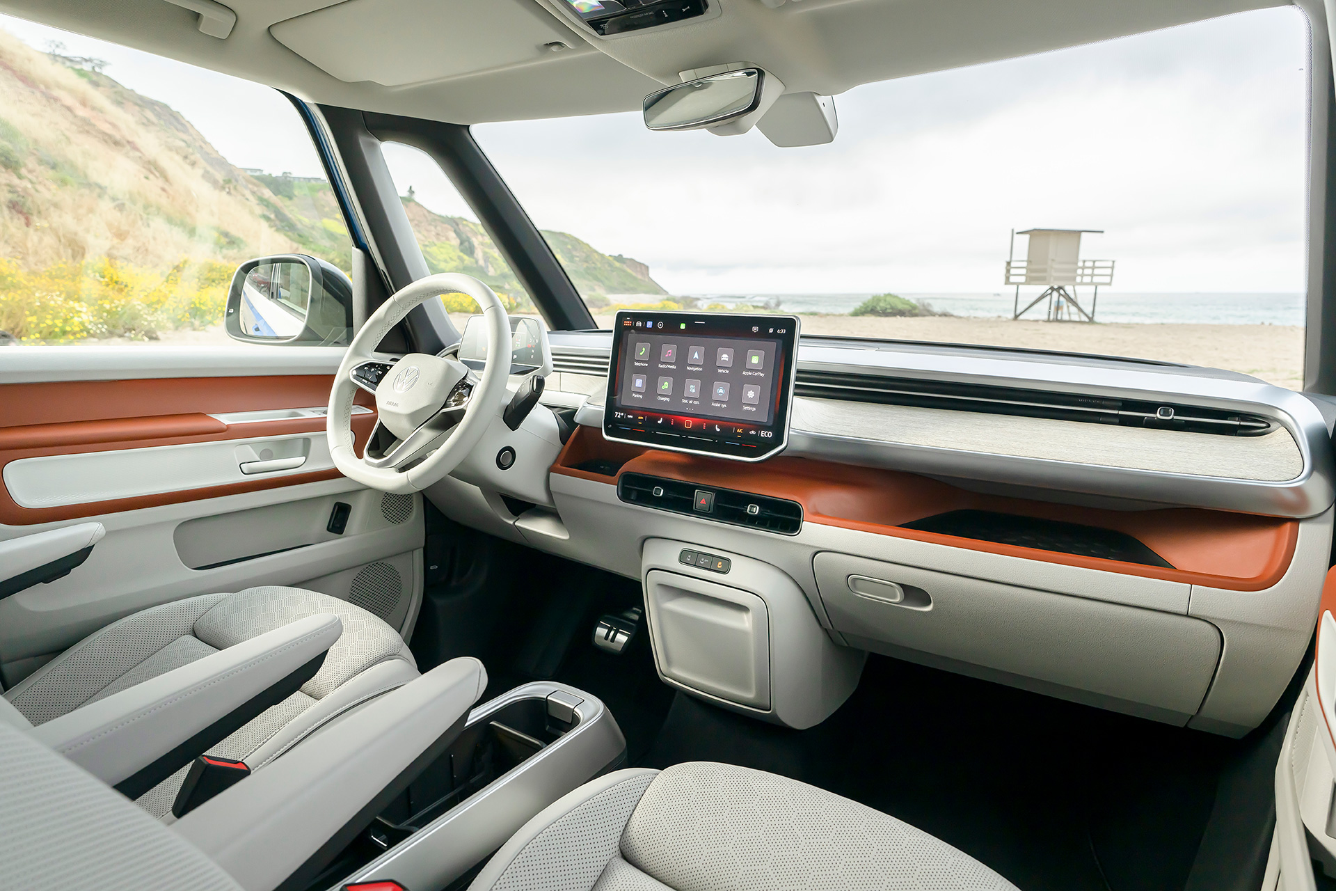 VW ID.Buzz three-row electric van interior