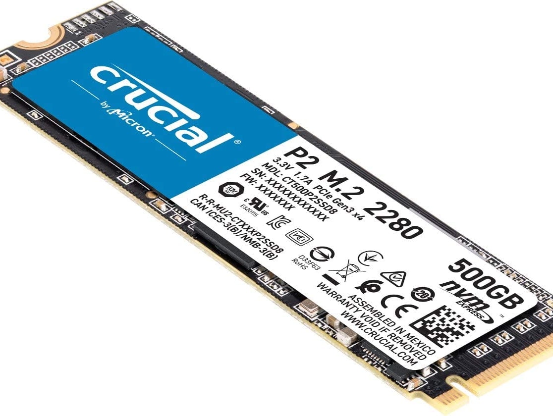 Crucial P2 3D NAND NVMe PCIe M.2 SSD