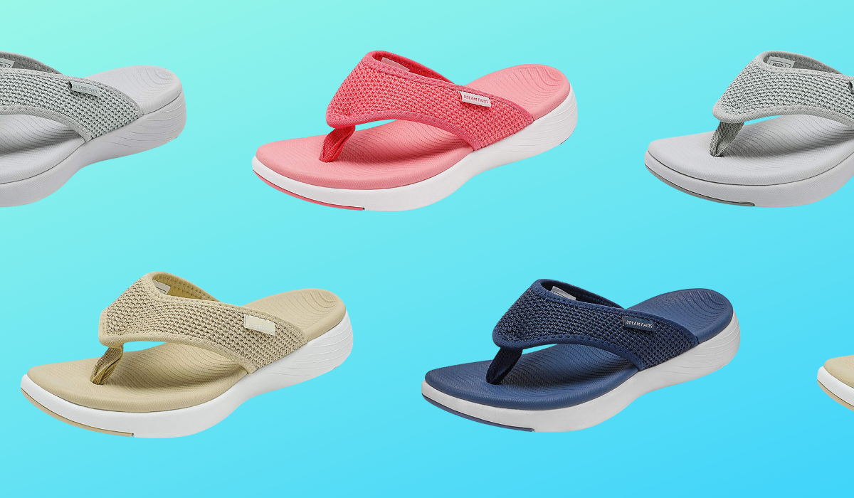 The Dream Pairs Arch Support Flip Flops are on sale on Amazon.