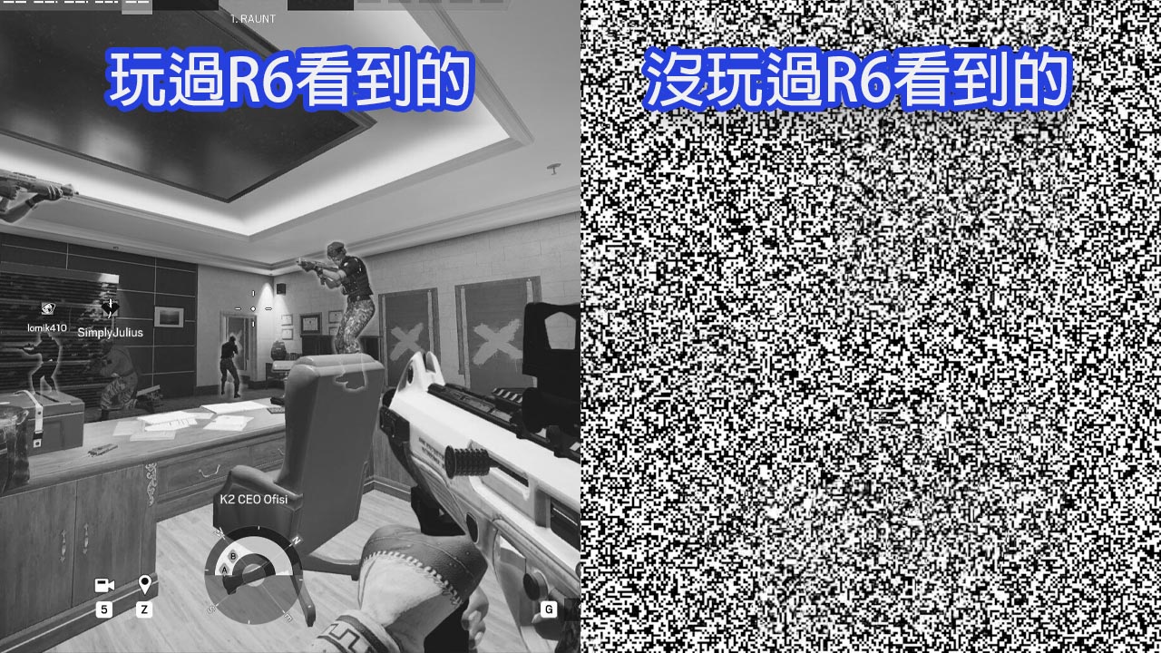 [閒聊]玩過《虹彩六號:圍攻行動》才能看到實況畫