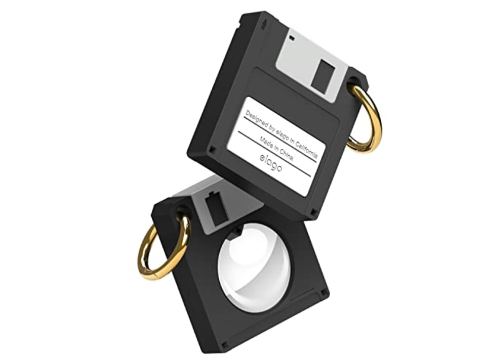 elago Retro Floppy Disk Case Compatible with Apple AirTag
