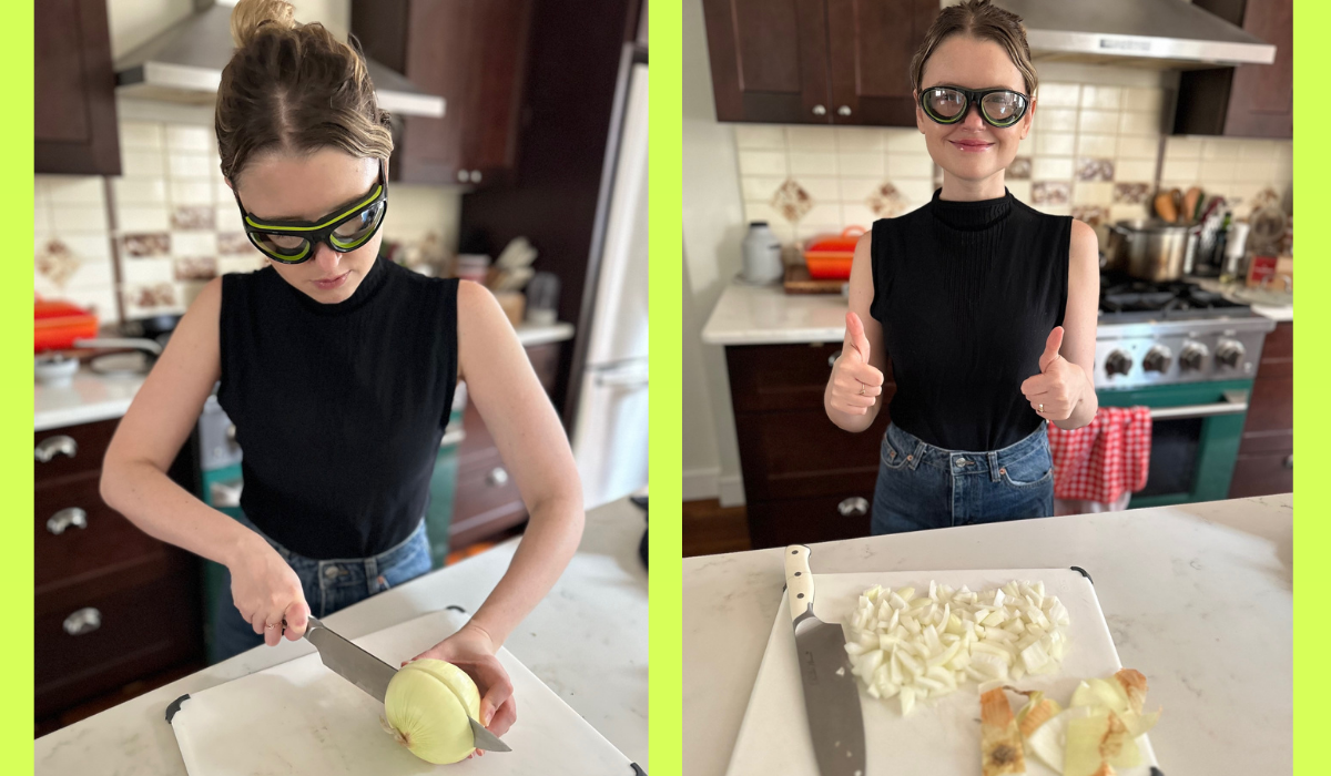 Kitchen Onion Goggles Tear Free Slicing Cutting Chopping Mincing