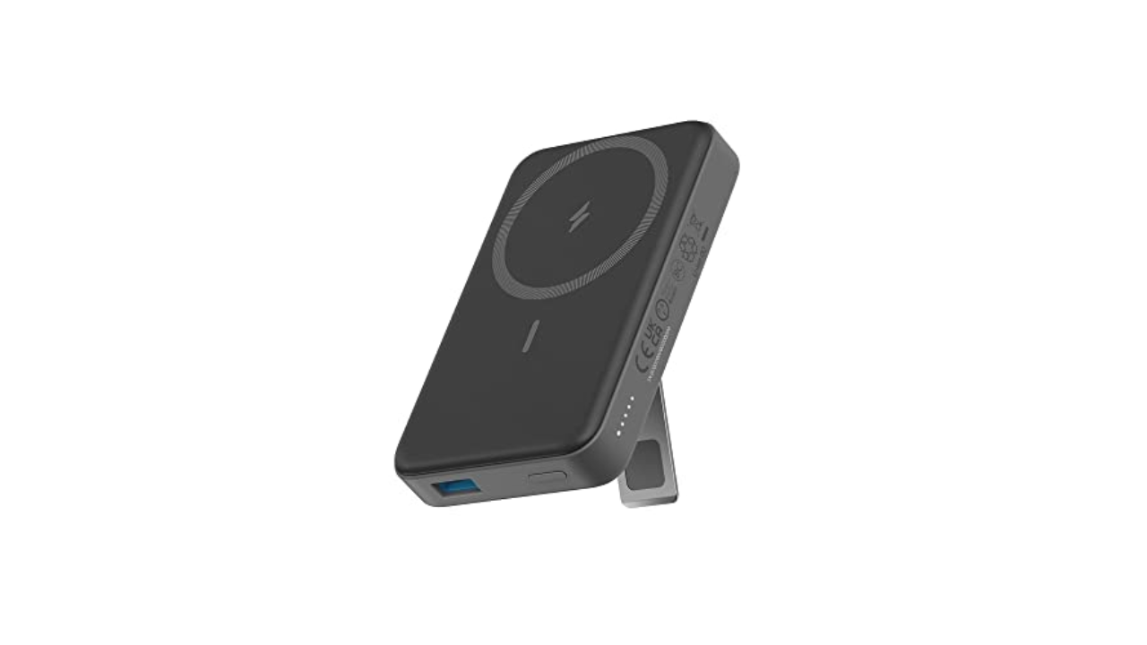 Anker Magnetic Battery (MagGo), 10,000mAh Foldable Wireless Portable Charger, 20W USB-C Power Delivery