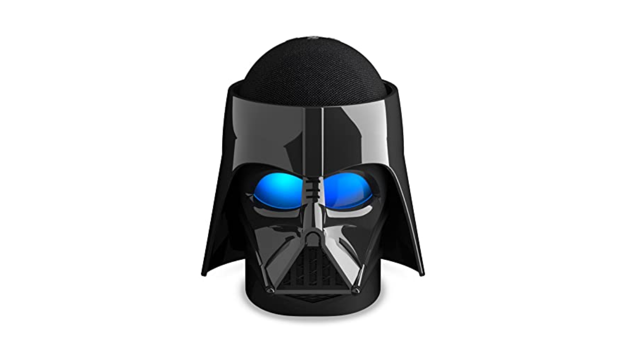 Echo Dot (5th gen) with Darth Vader stand