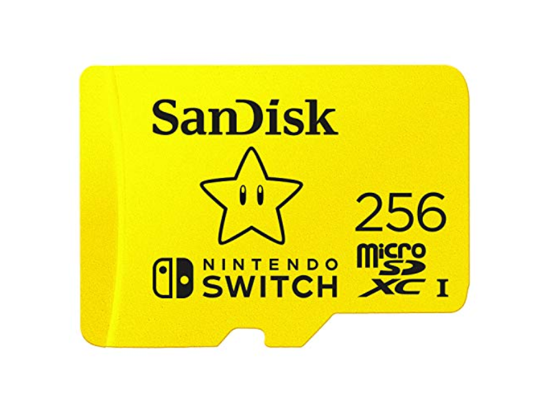 Tarjeta microSDXC SanDisk de 256 GB, con licencia para Nintendo-Switch