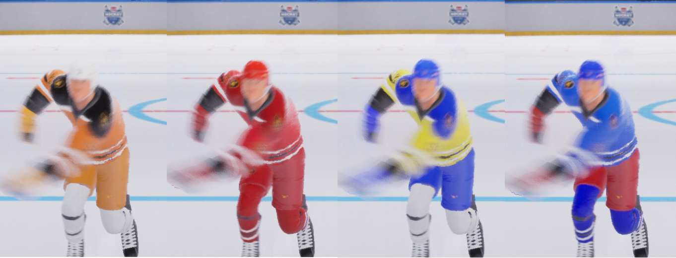 AI image tracking hockey player on Cornell's Big Red team.