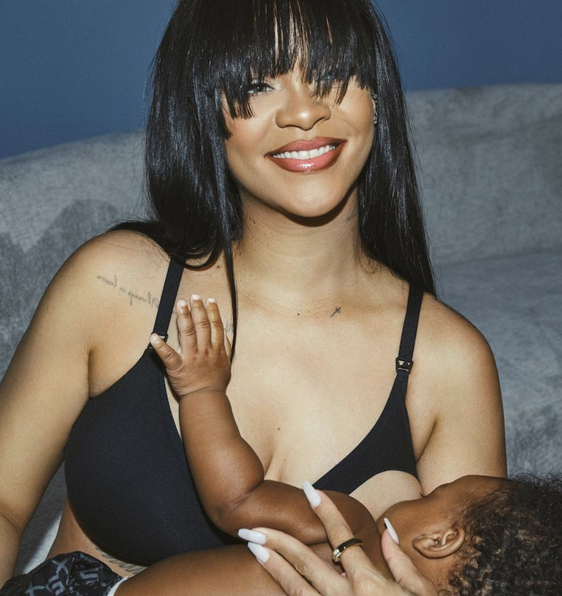 Rihanna is breastfeeding her son in a new Savage X Fenty campaign