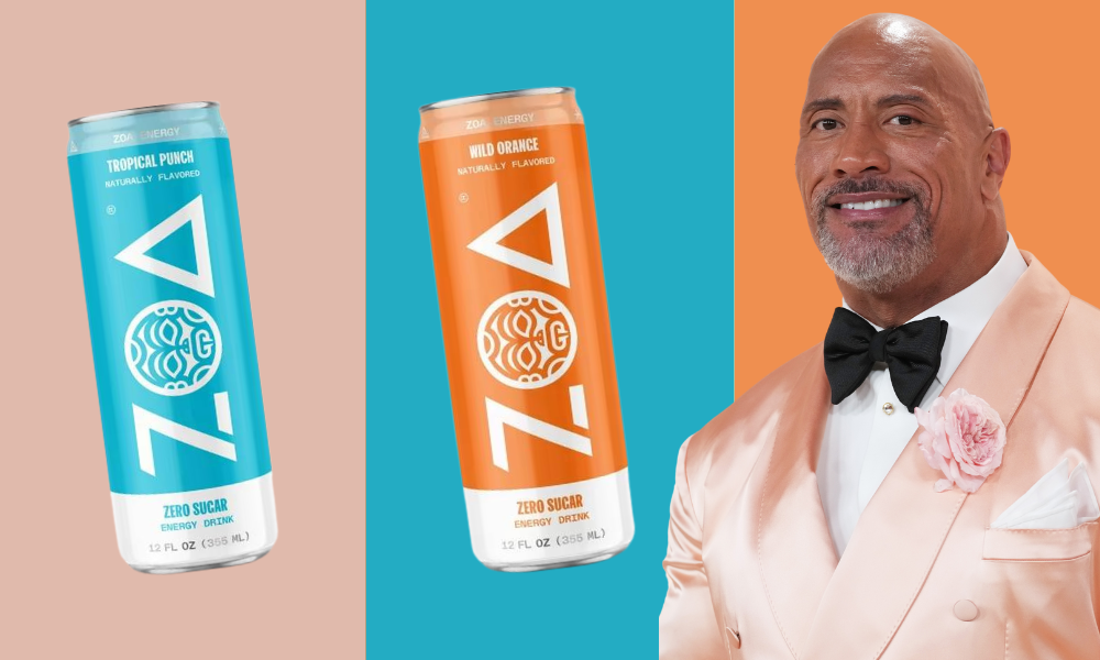 The Rock's Zoa energy drinks are under $2 a can 'til midnight