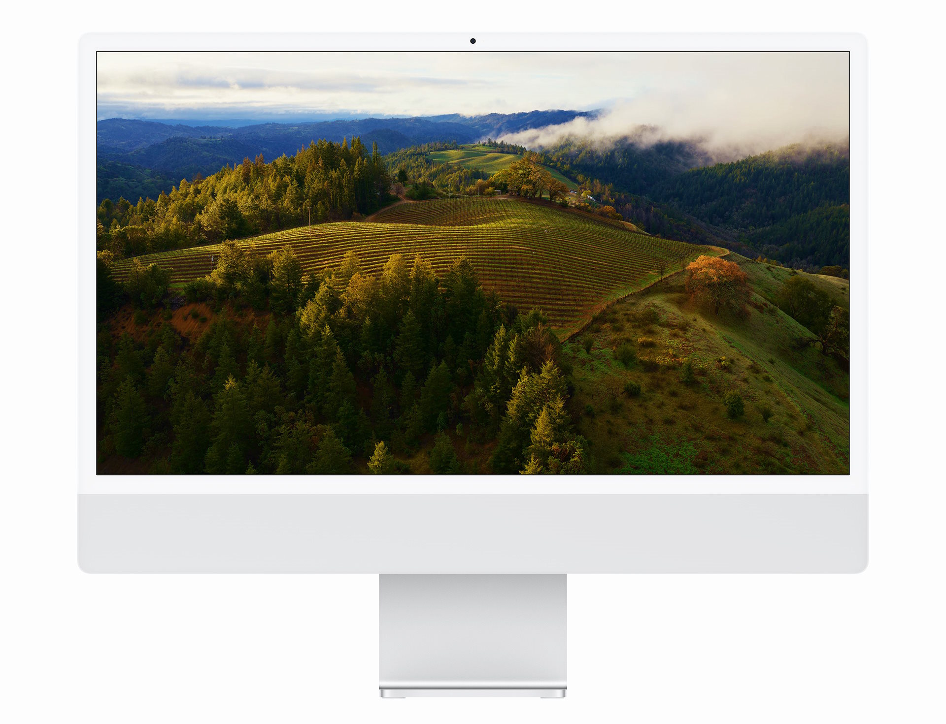 iMac પર macOS સોનોમા વૉલપેપર્સ