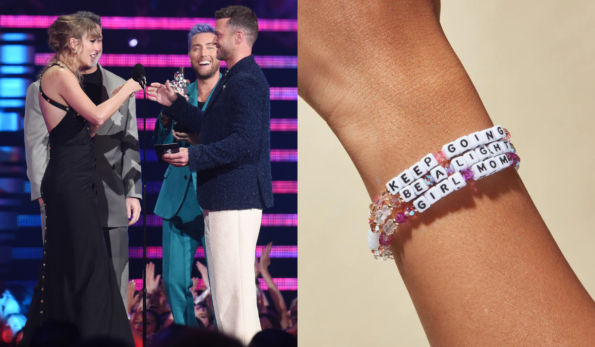 The story behind Taylor Swift's viral *NSYNC friendship bracelet moment at  the VMAs 2023