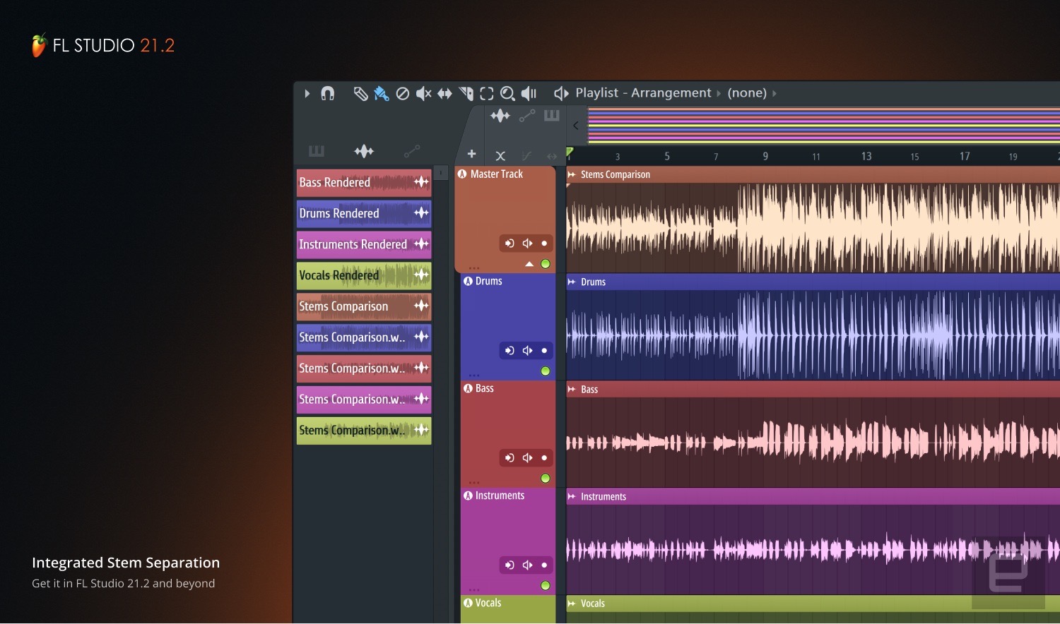 FL Studio 21.2 can separate the bass, vocals and drums out of your favourite songs