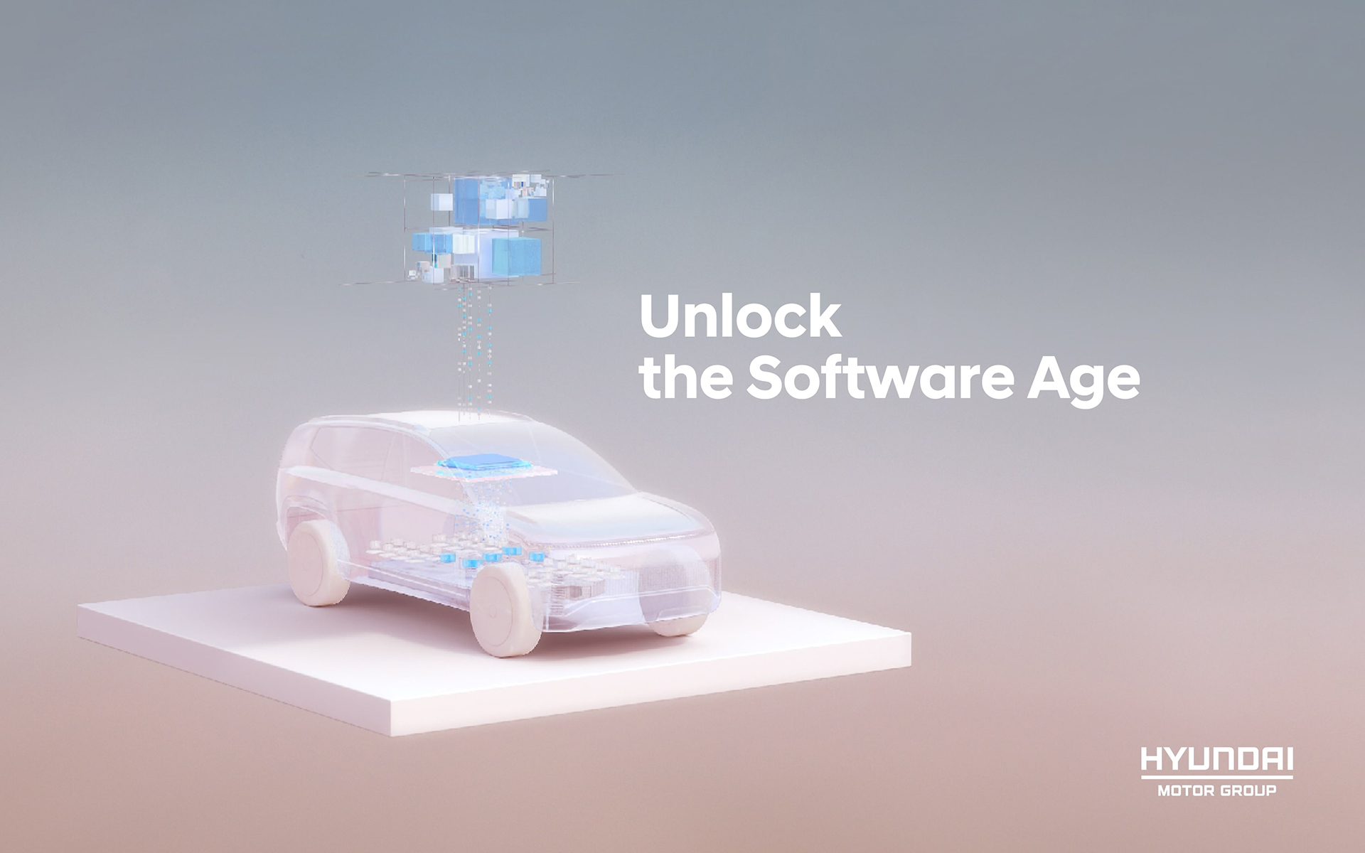 SDV (Software Defined Vehicle)「軟體定義汽車」概念，將顛覆傳統用車邏輯。圖片摘自：Hyundai