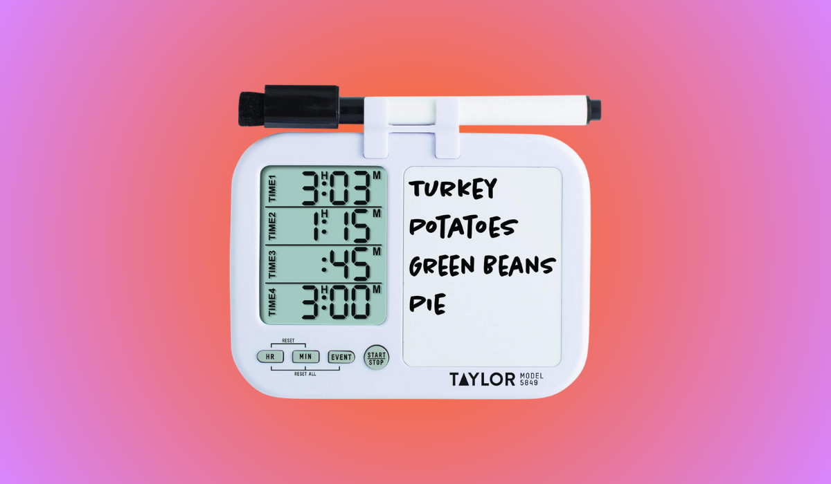 Taylor Precision Products Digital Food Timer Super-Loud Easy-to-Read Screen