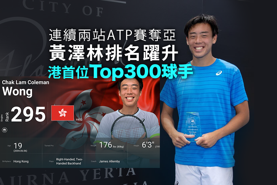 Hong Kong’s Rising Tennis Star Achieves Historic Runner-Up Results and Career High Ranking in ATP Challenger Tour