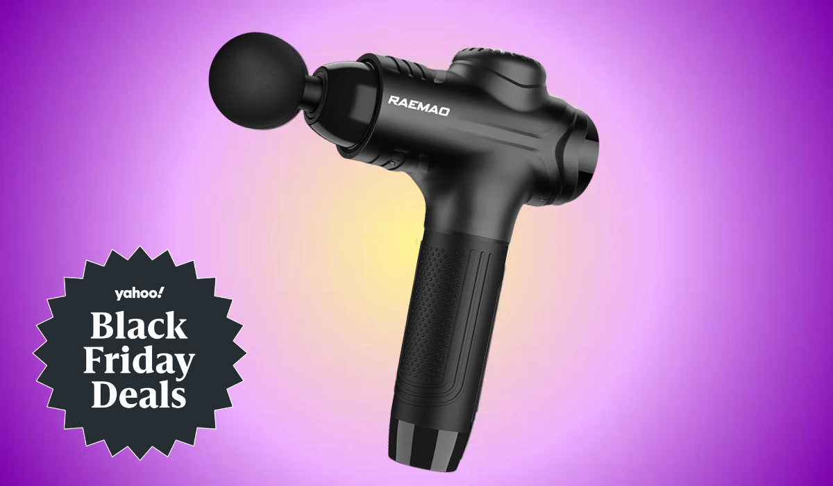 Say Goodbye to Pain with This Massage Gun – Black Friday Special:  (almost 50% off)