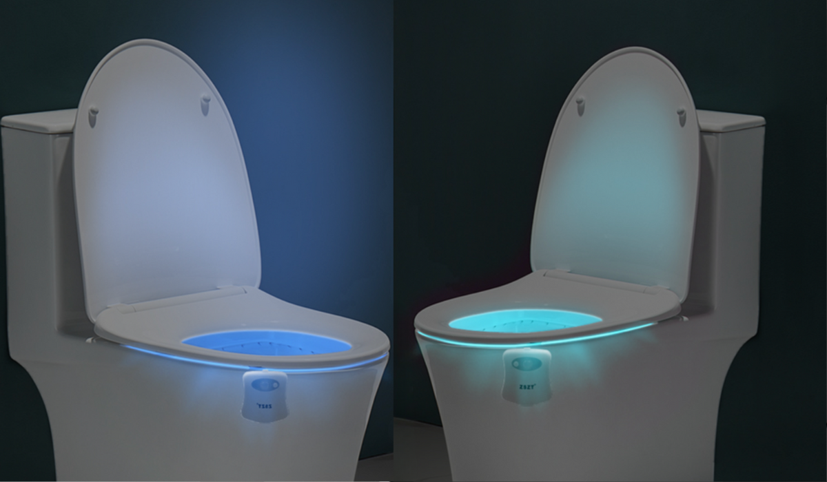 Toilet Bowl Light - Night Motion Sensor Activated Device - Ultra