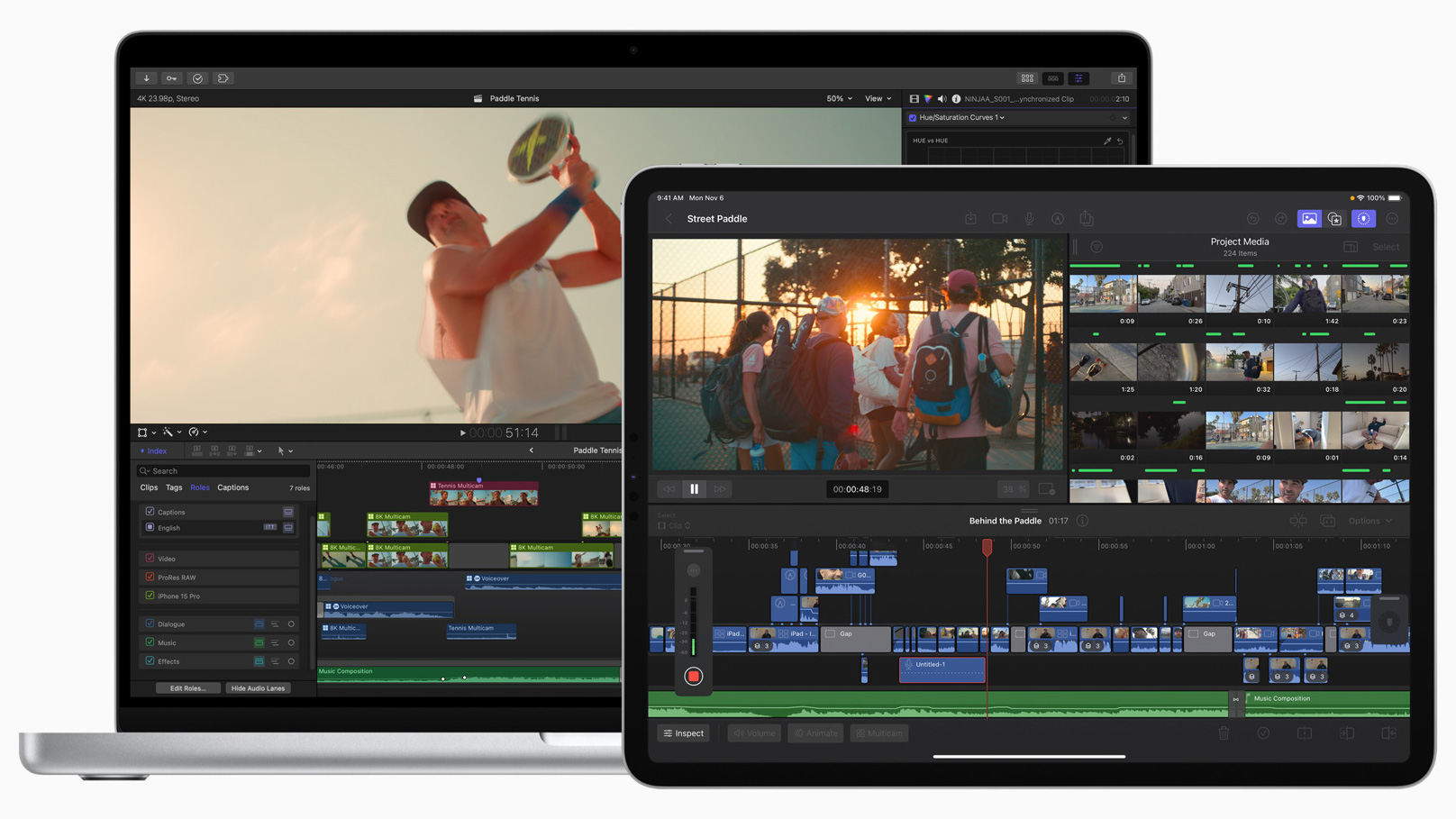 Final Cut Pro uses Apple's latest chips to improve face and object tracking